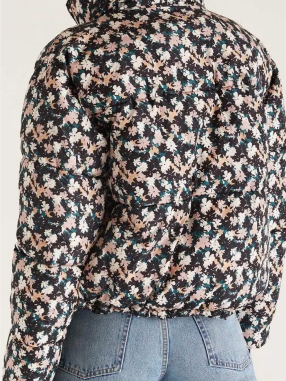 Z Supply Active Parker Floral Puffer Jacket